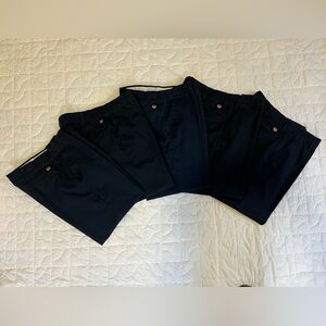 Men’s Navy Blue Uniform Work Pants - Set of 5